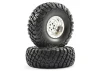 FTX Mauler 2.2 All Terrain Tyres Pre-Glued On Chrome Wheel