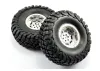FTX Mauler 2.2 All Terrain Tyres Pre-Glued On Chrome Wheel