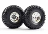 FTX Mauler 2.2 All Terrain Tyres Pre-Glued On Chrome Wheel