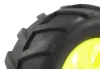 FTX Comet Monster Front Mounted Tyre + Wheel Yellow