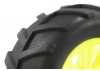 FTX Comet Monster Front Mounted Tyre + Wheel Yellow