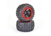 FTX Tracer Monster Truck Red Wheel/Tyres Complete (2)