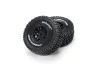 1:16 Mirage TT Front/Rear Tires Mounted Black Split Six Whee