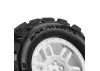 ProLine 1:16 Badlands MX Tires Mounted on White Split Six 12mm Hex Wheels (2)