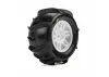 ProLine 1:16 Dumont Paddle Tires Mounted on White Split Six 12mm Hex Wheels (2)