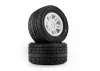ProLine 1:16 Menace Street Tires Mounted on White Split Six 12mm Hex Wheels (2)