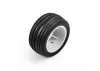 Edge Front / Step Pin Rear Tires Mounted 7mm White (4): Losi