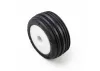 Edge Front / Step Pin Rear Tires Mounted 7mm White (4): Losi