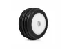 Edge Front / Step Pin Rear Tires Mounted 7mm White (4): Losi