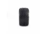 1/28 Prism Front/Rear Carpet Tires Mounted 7mm - Yellow (4):