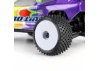 1/28 Prism Front/Rear Carpet Tires Mounted 7mm - White (4): L
