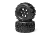 ProLine 1:16 Trencher Front/Rear Tires Mounted on Desperado 2.0 Wheels (2)