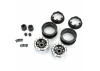 Steelies Silver/Black 2.9 Stamped Steel Dual Offset ( 2/ 10