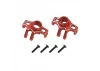 Front Hubs - Red Aluminium - 1:18 Grom