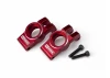 Rear Hubs - Red Aluminium - 1:18 Grom