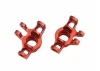 Front Hubs - Red Aluminium - 1:18 Mojave