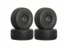 On-Road Tyre w/ Black Rim - 1:18 Mojave