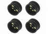 Wheel Set - Black Brass 4pcs SCX30