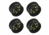 Wheel Set w/Offset - Black Brass 4pcs SCX30