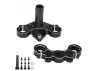 Aluminium Triple Clamp Set - Promoto - Black