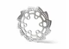 Aluminium Rear Brake Disc - Promoto - Silver ** CLEARANCE **