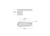 GMade Aluminium Offset Clamping Servo Arm (Black) (25T)