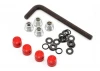 GMade 1.9 Rh02 Wheel Hubs (Red) (4)