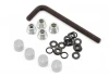 GMade 1.9 Rh02 Wheel Hubs (Silver) (4)