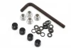 GMade 1.9 Rh02 Wheel Hubs (Black) (4)