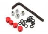 GMade 1.9 Rh03 Wheel Hubs (Red) (4)