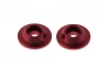 ARAC9690 Arrma CNC Aluminium Wing Buttons (Red) (2Pcs)