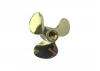 Brass Propeller (Classic) - 3 Blade - 20mm - M4 - RH