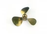 Brass Propeller (Classic) - 3 Blade - 45mm - M4 - LH
