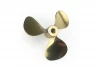 Brass Propeller (Classic) - 3 Blade - 40mm - M4 - RH
