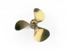 Brass Propeller (Classic) - 3 Blade - 40mm - M4 - RH