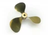 Brass Propeller (Classic) - 3 Blade - 60mm - M4 - LH