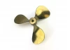 Brass Propeller (Classic) - 3 Blade - 70mm - M4 - RH