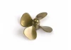 Brass Propeller (Classic) - 4 Blade - 45mm - M4 - LH