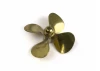 Brass Propeller (Classic) - 4 Blade - 45mm - M4 - RH