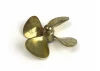 Brass Propeller (Classic) - 4 Blade - 55mm - M4 - LH