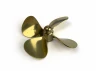 Brass Propeller (Classic) - 4 Blade - 70mm - M4 - LH