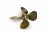 Brass Propeller (Classic) - 4 Blade - 65mm - M4 - RH
