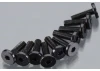 Axial M3x10mm Oversized Flat Hex Socket (Black) (10)