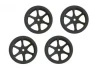 Hyper Mini ST 6-Spoke Wheel Set Black (4)