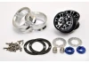 Hobao DC-1 CNC Aluminium. Beadlock 1.9 6-Spoke Wheels Black (2)