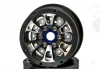 Hobao DC-1 CNC Aluminium. Beadlock 1.9 6-Spoke Wheels Black (2)