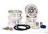 Hobao DC-1 CNC Aluminium. Beadlock 1.9 6-Spoke Wheels Silver (2)