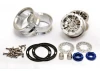 Hobao DC-1 CNC Aluminium. Beadlock 1.9 6-Spoke Wheels Silver (2)