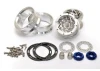 Hobao DC-1 CNC Aluminium. Beadlock 1.9 Wheels Silver (2)