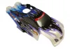 Hyper ST Pre-Printed Bodyshell Blue/Black W/Roll Bars